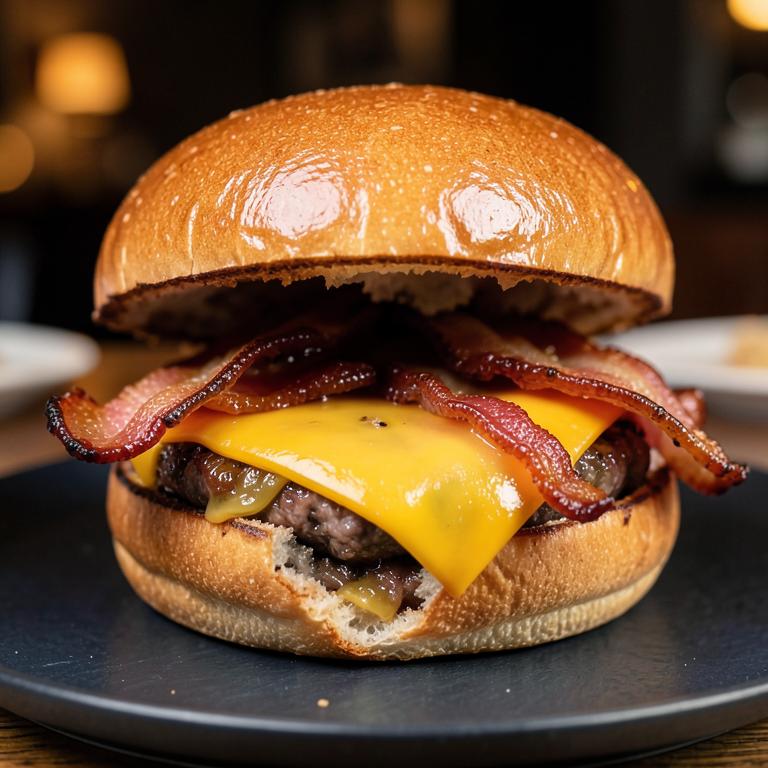 Burger bacon